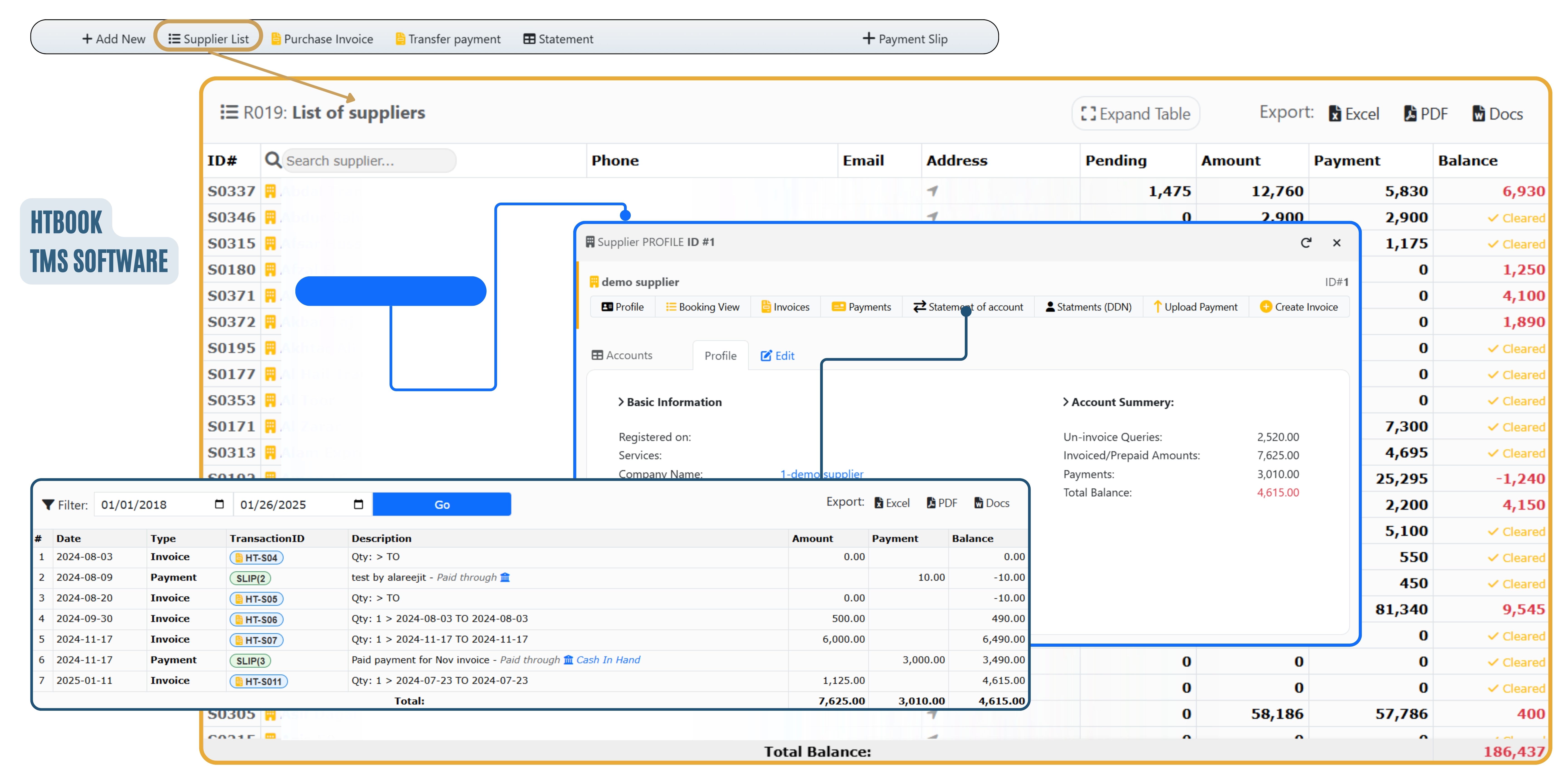 Supplier Dashboard